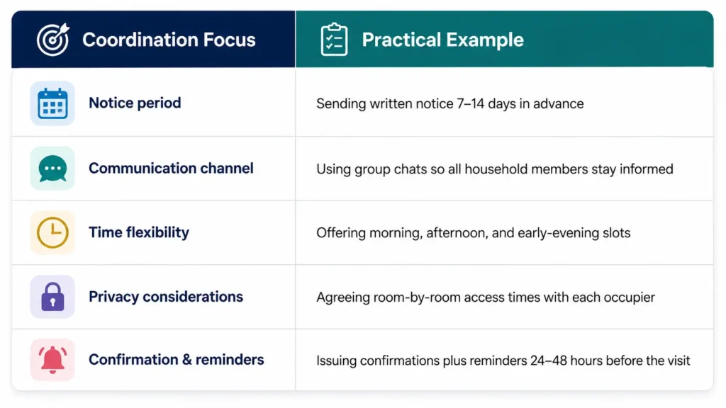 Coordinating EICR Appointments With Tenants / HMO EICR Booking